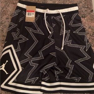 Jordan Black and White Athletic Shorts